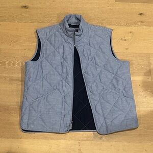 J. Crew Light Blue Quilted Vest
